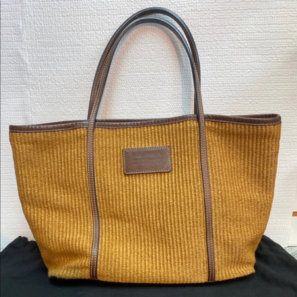 Dolce & Gabbana straw tote